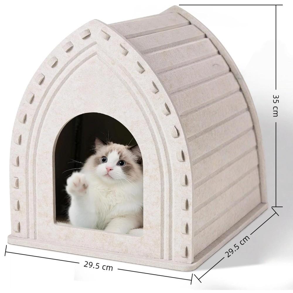 

Scratch-Resistant Cat Nest Warm Cat Cave Sturdy Cat Bed for Indoor Style 1