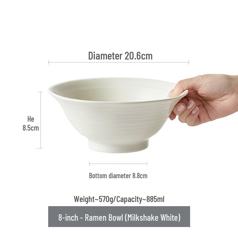 Yuzhuxun Cartoon Underglaze Ceramic Ramen Bowl