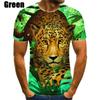 New Fashion Jaguar 3D Printed T-shirt Men's And Women's Summer Casual Short Sleeve Crew-neck Shirt
