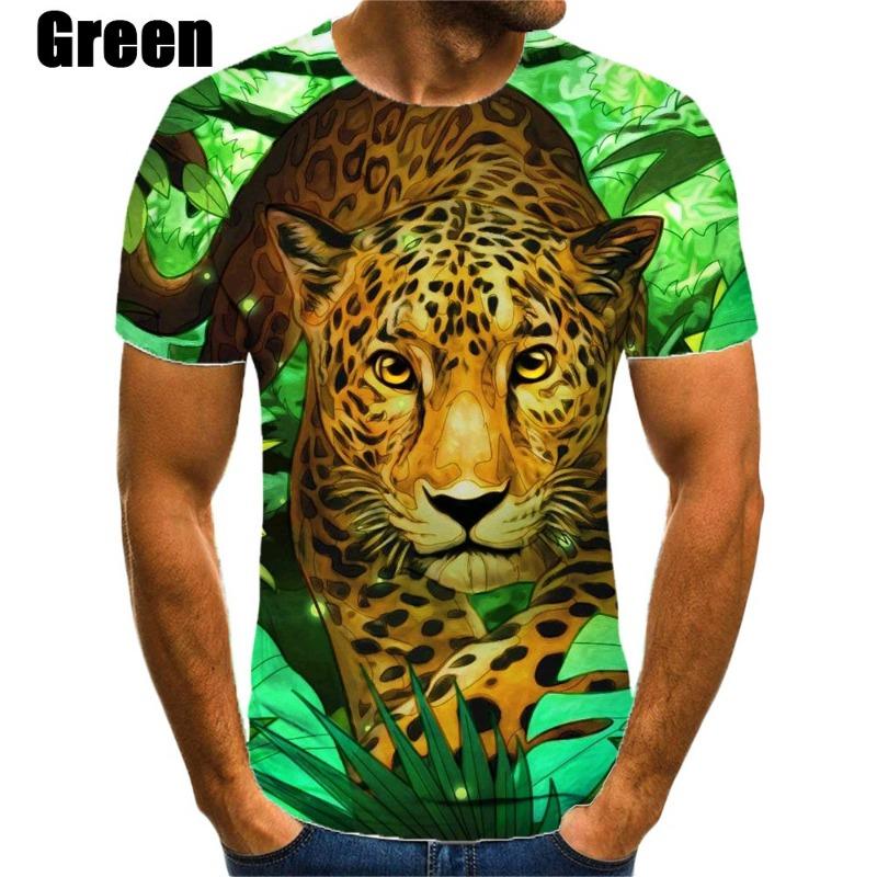 New Fashion Jaguar 3D Printed T-shirt Men's And Women's Summer Casual Short Sleeve Crew-neck Shirt