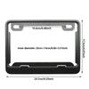 Universal Motorcycle License Plate Frames Solid/Hollow Style License Plate Holders Frame Aluminum Alloy License Plate Holder