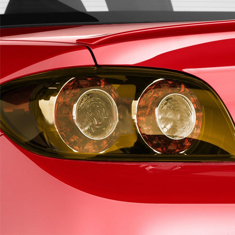 12" X 12" Amber Orange Headlight Taillight Fog Light PVC Tint Overlay Vinyl Film Universal Exterior Parts Car Accessories