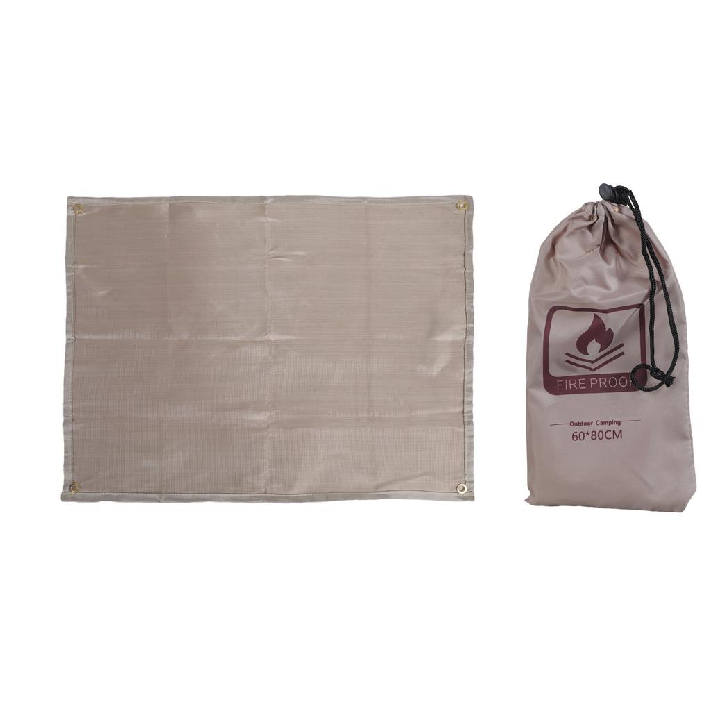 Foldable Heat Resistant Flame Retardant Blanket Fireproof Mat for Barbecue and Camping Floor Protector Insulation Pad