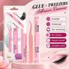 Long-lasting Lash Glue & Tweezers Set Waterproof False Lash Tool Set  Lash Application