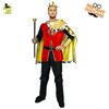 Adult Men's European King Halloween Cosplay Costume, Big Male King Stage Costume