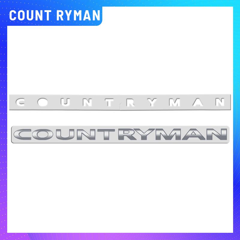 1PCS Metal Countryman Clubman Logo For Mini Cooper S R60 R55 R54 F54 Emblem Car Rear Trunk Sticker Badge Letter Decoration