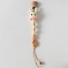 Baby Crochet Bunny Pacifier Clip Cartoon Pacifiers For Babies Newborn Infant Nipple Holder Infant Gifts Newborn Baby Accessory