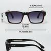 Non-polarized Retro Punk Men Sunglasses Square Glasses Vintage Women's Fashion Car Driving Glasses In Trend Sun Shades