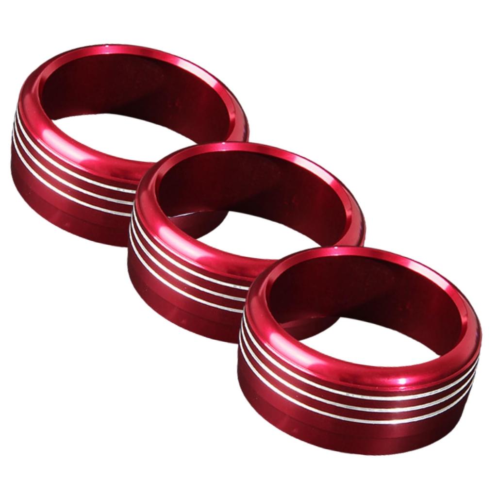 Tochi Wish Universal Subaru Air Conditioner Switch Dial Ring Cover Forester Impreza Legacy Eyesight WRX Red Red
