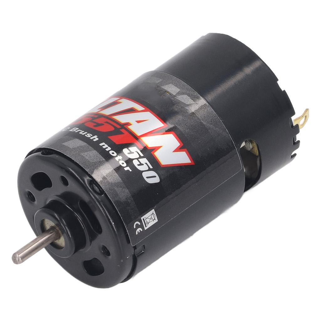 550 RC Motor Black Brushed Motor 55T Built in Cooling Fan High Speed Universal Motor with 13