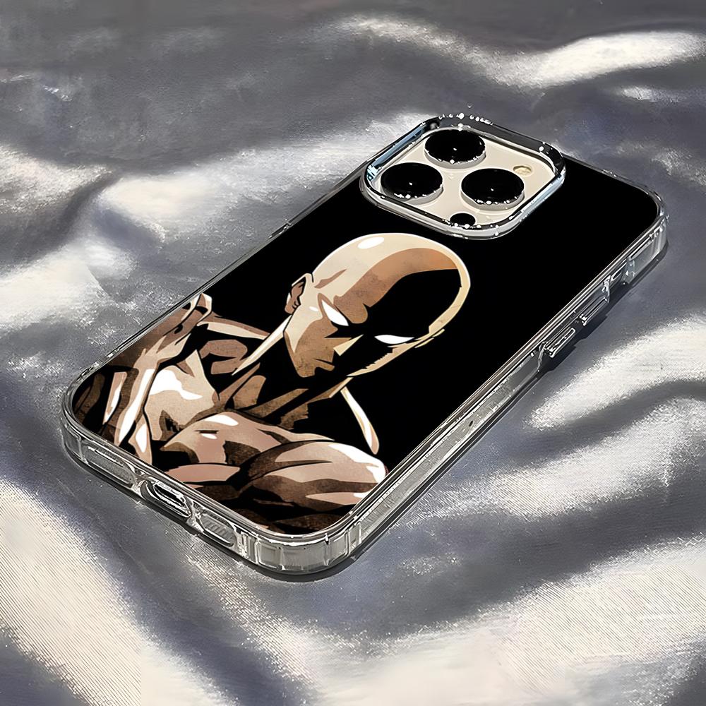 One-Punch Man Phone Case For IPhone 17 Pro Max 16 15 14 Pro Max IPhone 13 Pro Max 11 Plus Transparent Cover