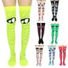 Halloween Stocking Thigh High Stockings Women Over the Knee Socks for Halloween Cosplay Party Printed Long Tube Socks