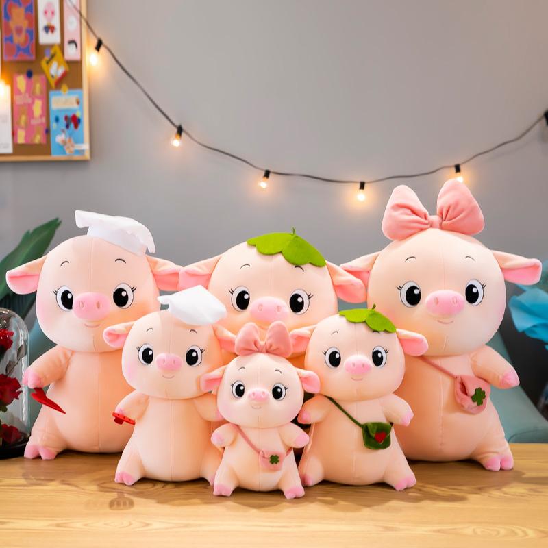 Plush Pig Doll Stuffed Animal Toy Office Nap Pillow Home Decoration Kids Gifts