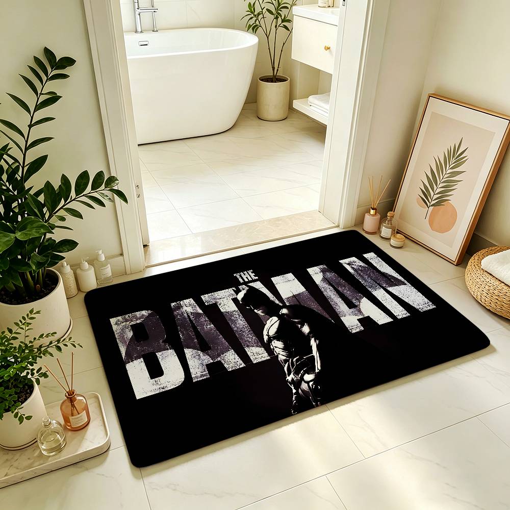 Classic B-BatmanS Carpet Bathroom Anti-slip Mat Door Mat Home Decoration Mat Entrance Door Mat Scratch-resistant Door Mat