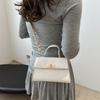 Fashionable Minimalist Women's Small Shoulder Bag 2024 Trendy Crossbody Purse Soft Pu