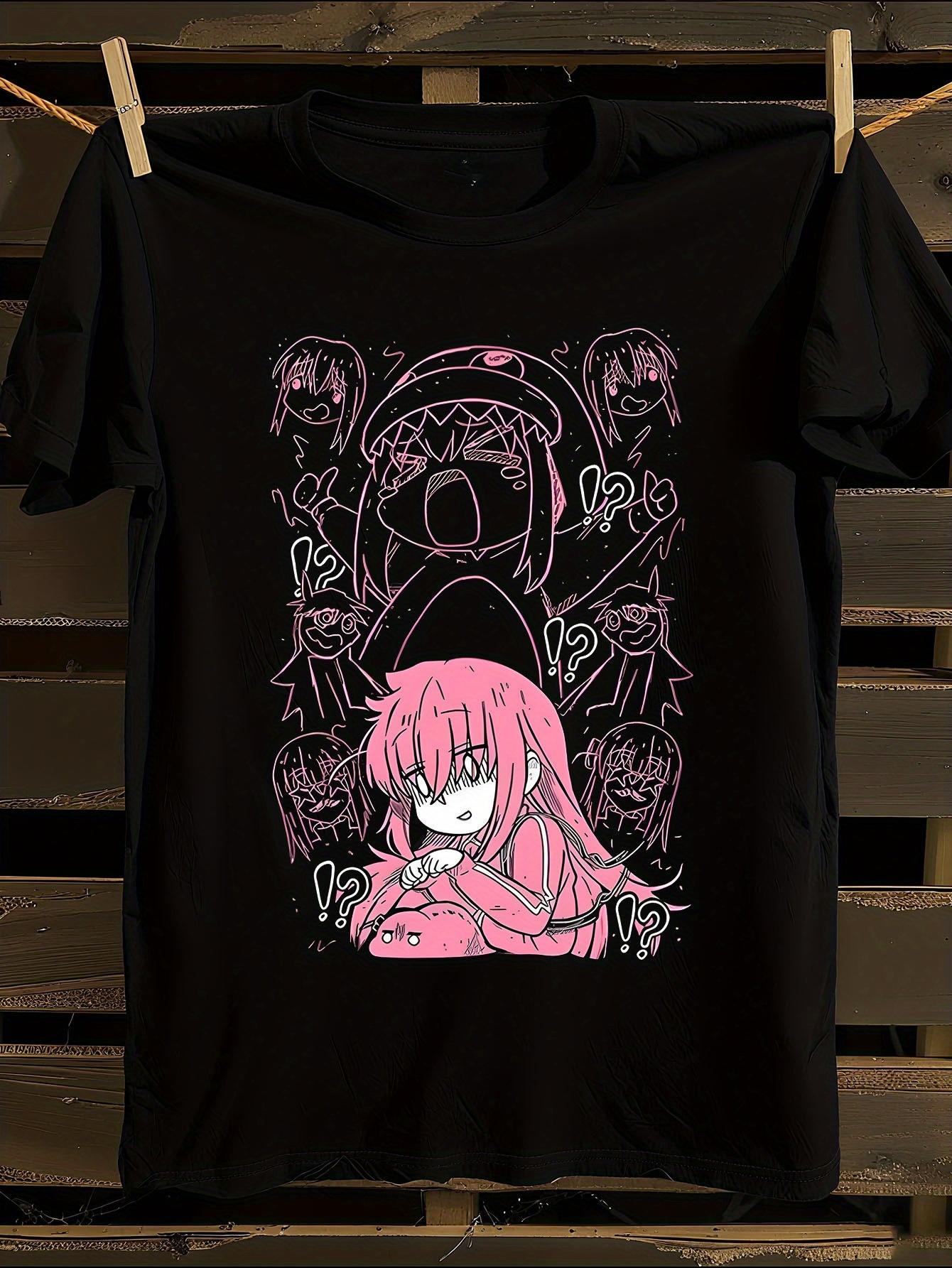 Hitori Gotou Bocchi Anime Tshirt Anime Graphic Tshirt L