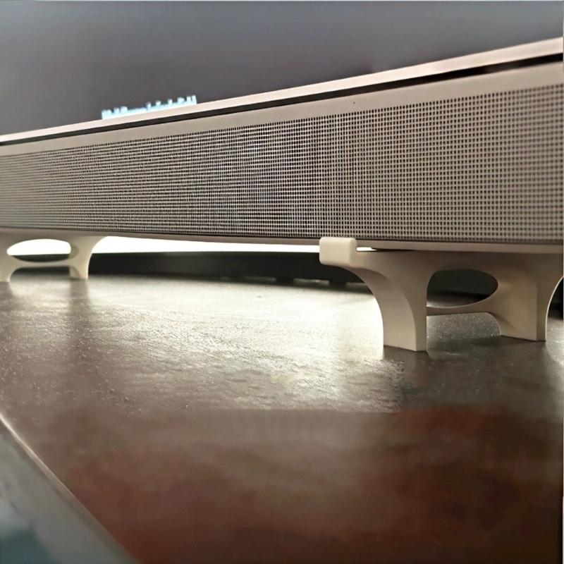 Universal Soundbar Mounting Brackets Plastic Elevator Stand For Secure Placement And Height Adjustment