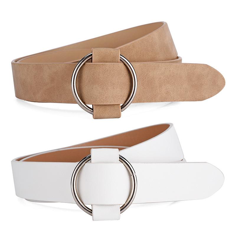 Fashionable Women's Wide Faux Leather Belt With Smooth Buckle For Everyday Wear