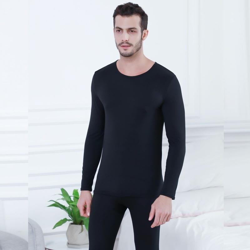 2Pcs/set Women and Men Underwear Set Winter Warm Thin Bottoming Long Tops and Pants Plus Size Couple Underwear