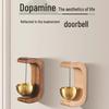 Dopamine-Style Magnetic Wooden Doorbell: Chinese-Inspired Wind Chime for Shop Entrances