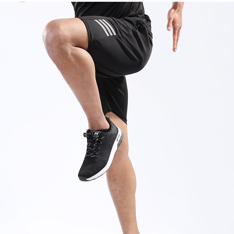 Men's Quick-Dry Elastic Waist Beach & Fitness Shorts