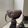 Textured retro summer new popular fashion fashionable messenger bag one shoulder underarm saddle bag