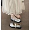 [Uncle Shoe] Small leather shoes French Mary Jane shoes women's soft-soled gentle shoes shoes skirt spring and summer with single shoes flat bottom