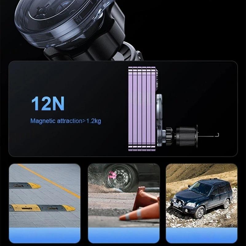 Car Magnetic Phone Holder 360 Degree Rotation Adjustable Single Handed Operation Air Outlet Vent Mobile Phone Support
