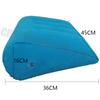 Inflatable PVC Flocking Pillow Wedge Love Pillow Triangle Foldable Master Cushion Labor-saving Sitting Camping Pillow Furniture