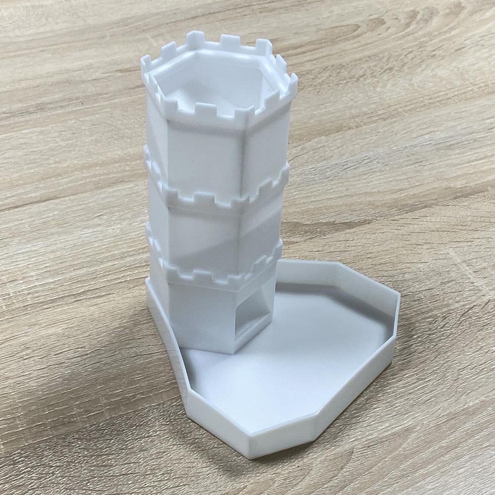 

Dice Rolling Tower і Tray Retro Castle для настільних ігор, D&D і рольових ігор