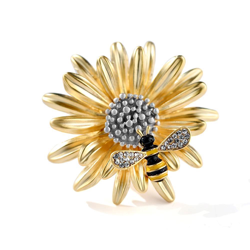 

Универсальная брошь Dilly Snow Маргаритка и пчела : Креативная булавка-корсаж для пальто