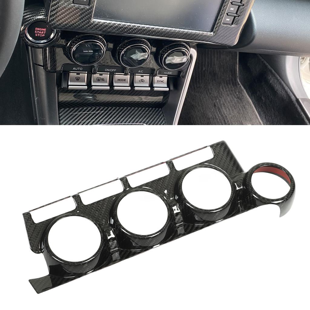 AC Control Panel Trim Cover Dry Carbon   Dashboard   Condition   Button Panel Frame Decal for GR86 2022+