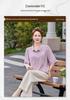 Women's 100% Linen Embroidered Blouse, Stylish & Elegant, Three-Quarter Sleeves, Loose Fit, Slimming, Summer Lightweight.