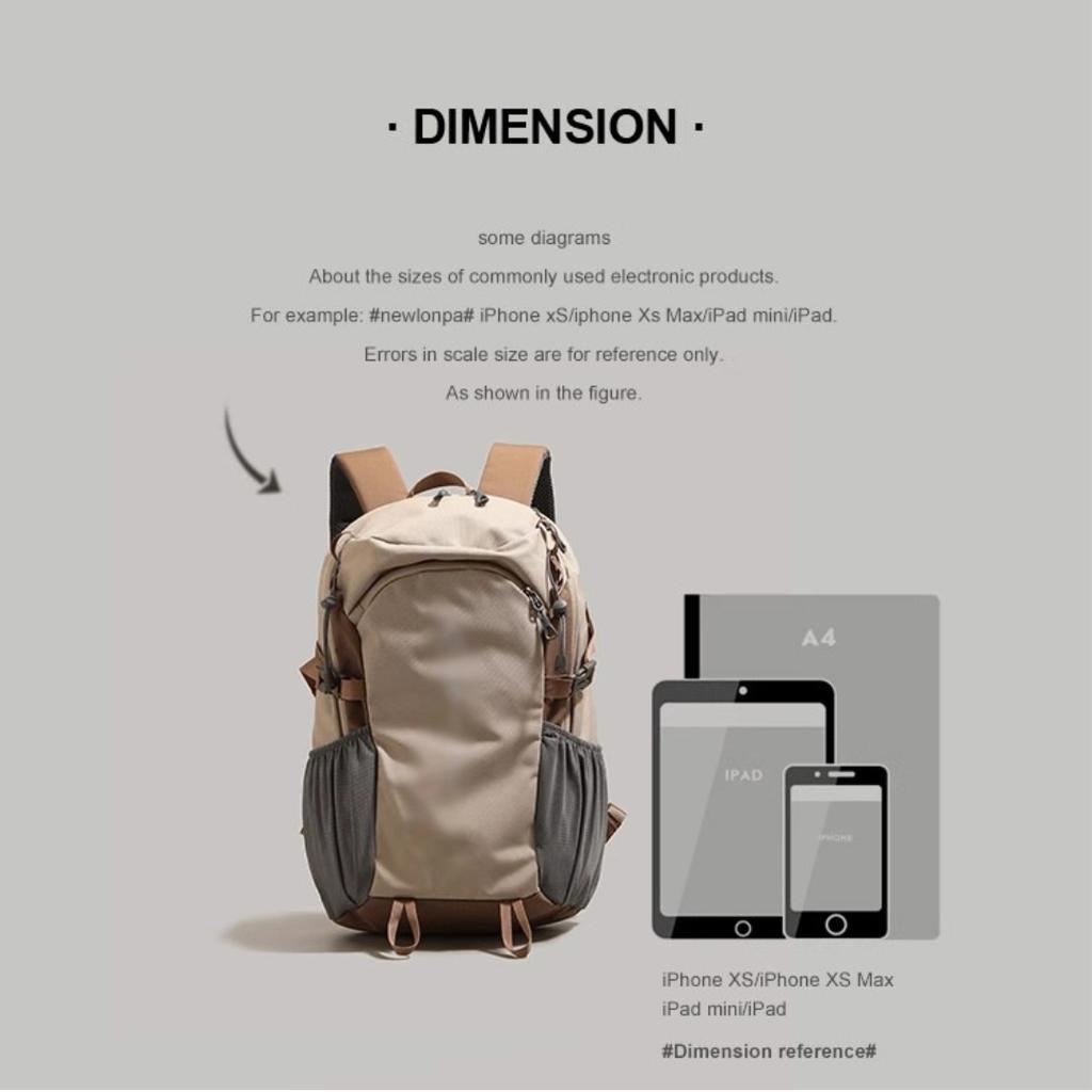Outdoor Hiking Backpack Unisex Large Capacity Lightweight Sports Travel Backpack