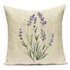 Decorative Throw Pillows Case Purple Plant Flower Lavender Polyester Pillow Cushion Cover For Living Room Sofa Car Home Decor
