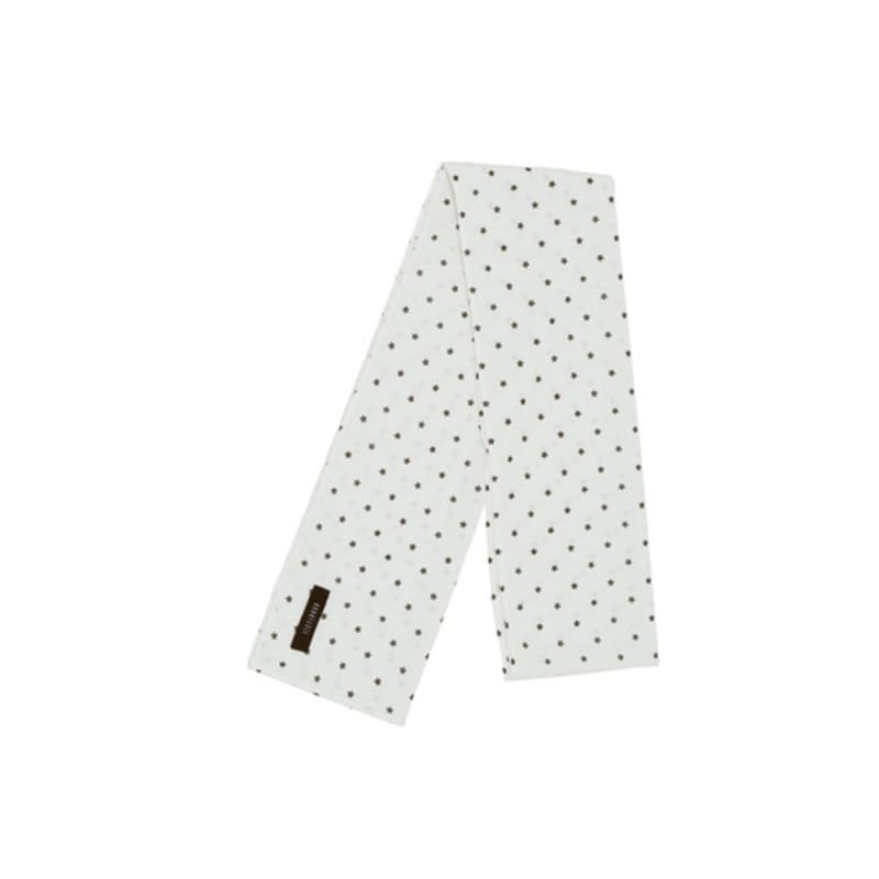 KOOKEESEE Little Star Long Scarf (white)