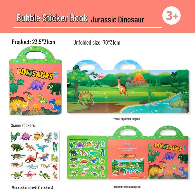 CPC Cross-border Children's Bubble Sticker & Jelly Quiet Puzzle Book - Early Education Toy with CE Certification