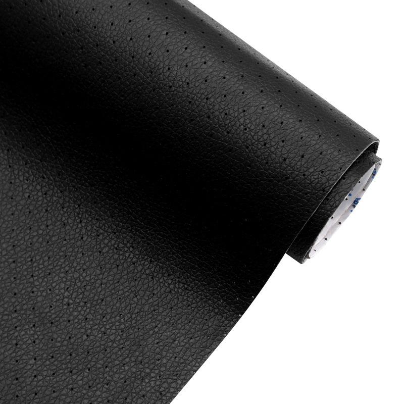 Breathable Self-Adhesive Faux Leather - Perforated PVC Leather for Car Seat & Sofa Repair