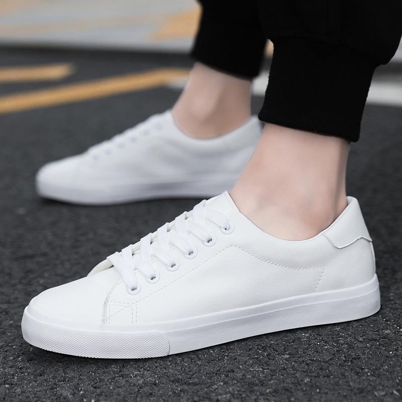 2 Spring new large-size special new men's shoes four-season fashion versatile soft-soled white shoes