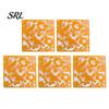 Hanging Partition Panel 5Pcs Room Divider Panel, Hollow Flower Butterfly Bird Wall Screen, Carved Screen Square Decorative for Home Living Office