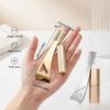 1pcs 3-In-1 Stainless Steel Eyeliner Aid Tool With Eyelash Brush Eye Makeup Stencil For Women Design Delicate Finish Long Wear