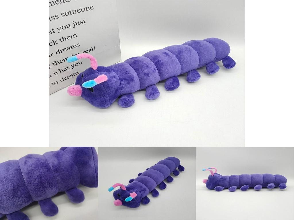 Luxurious 37cm Poppy Playtime Caterpillar Plush Toy Huggy Wuggy Purple Doll