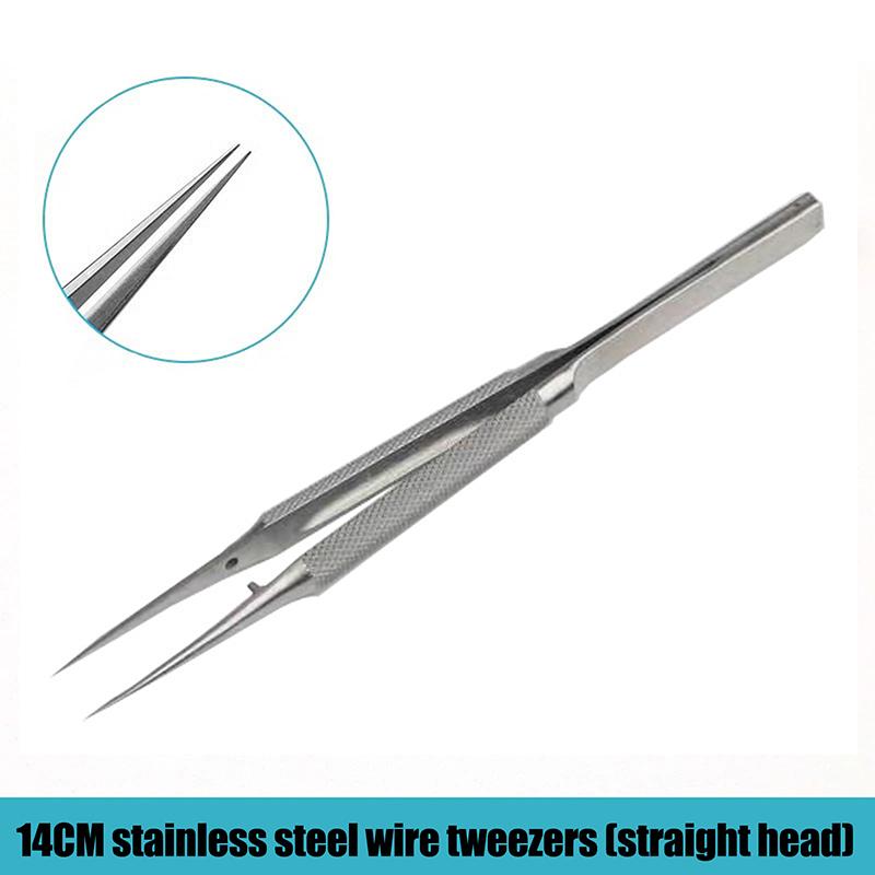 Precision Titanium Alloy Tweezers Professional Repair Fingerprint Fly Line Phone Motherboard Antimagnetic Electronics Forceps