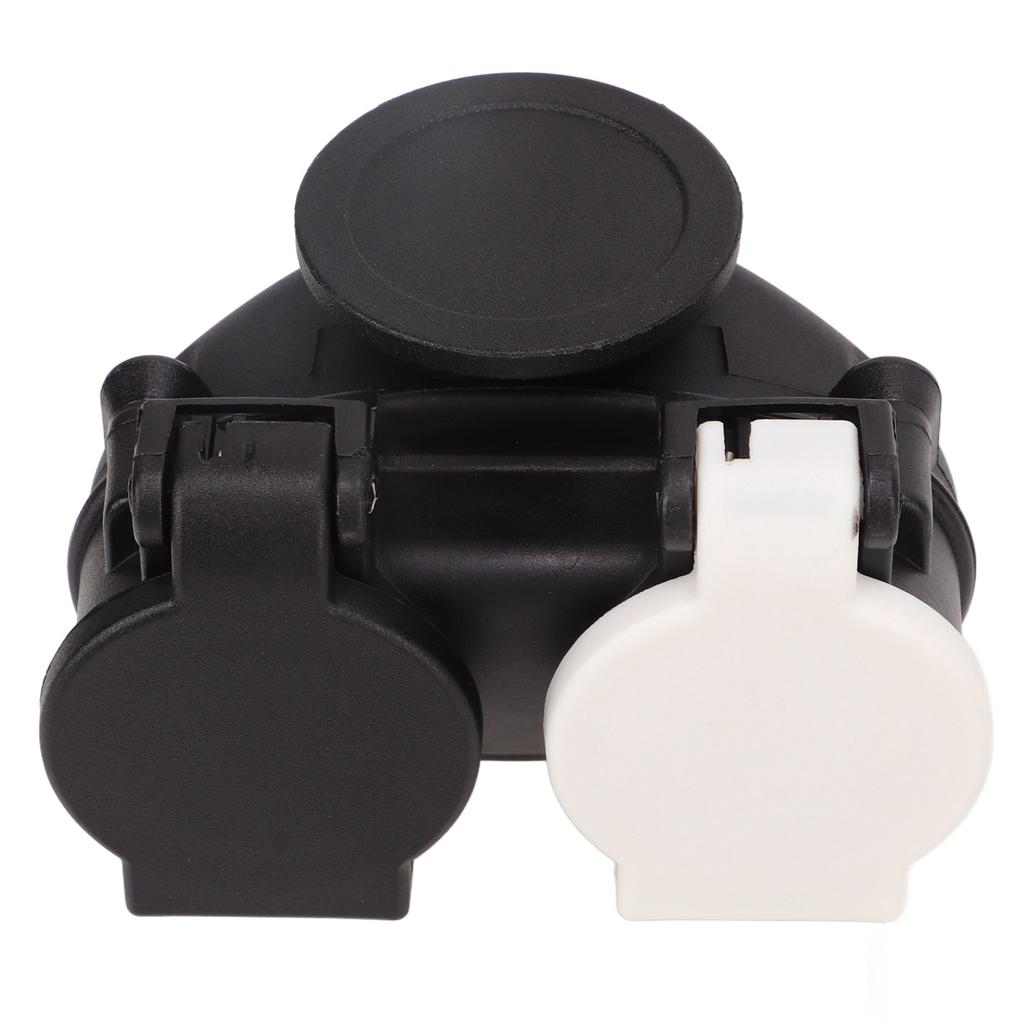 13-poliger auf 7-poliger Anhängerstecker-Adapter Doppelsteckdosen-Stecker Konvertierungsadapter für alle Anhängerstecker