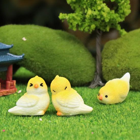 Miniatur Papageienfigur Mini Vogel Harzstatue Realistisches Tierornament Puppenhaus Feengarten Mikrolandschaft Dekoration