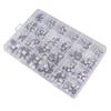 400pcs 24value Electrolytic Capacitor Assortment Kit 1uF 1000uF 6.3V 50V Aluminum Assorted Capacitors with Storage Box