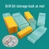Rectangular Tap Drill Bit and Milling Cutter Storage Box - Transparent Plastic Telescopic Case for Machine Tool Accessories