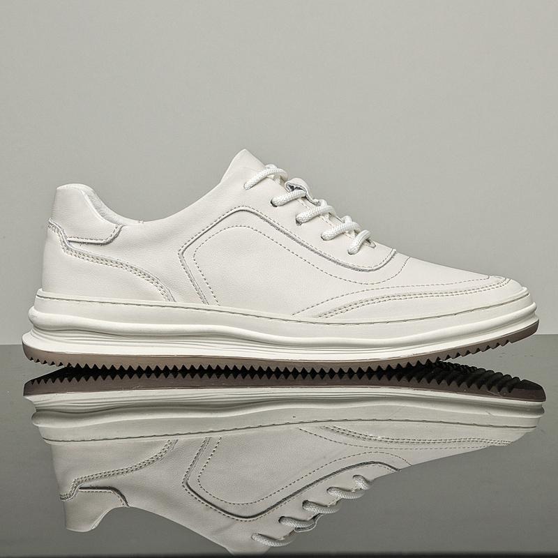 Men's Trainers Shoes New Autumn Genuine Leather Sneakers Non-Slip Lace-Up Casual Shoes Hollow Out Male Treking Footwear Trainers
