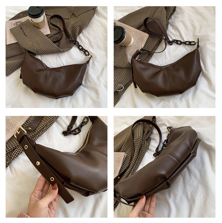 2026 Trendy Women's High-Quality Textured Crossbody Underarm Bag - Niche Design Single Shoulder Dumpling Bag