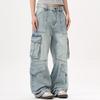 Women's Trousers Large Size Stretch Jeans Loose Semi-Elastic Pants